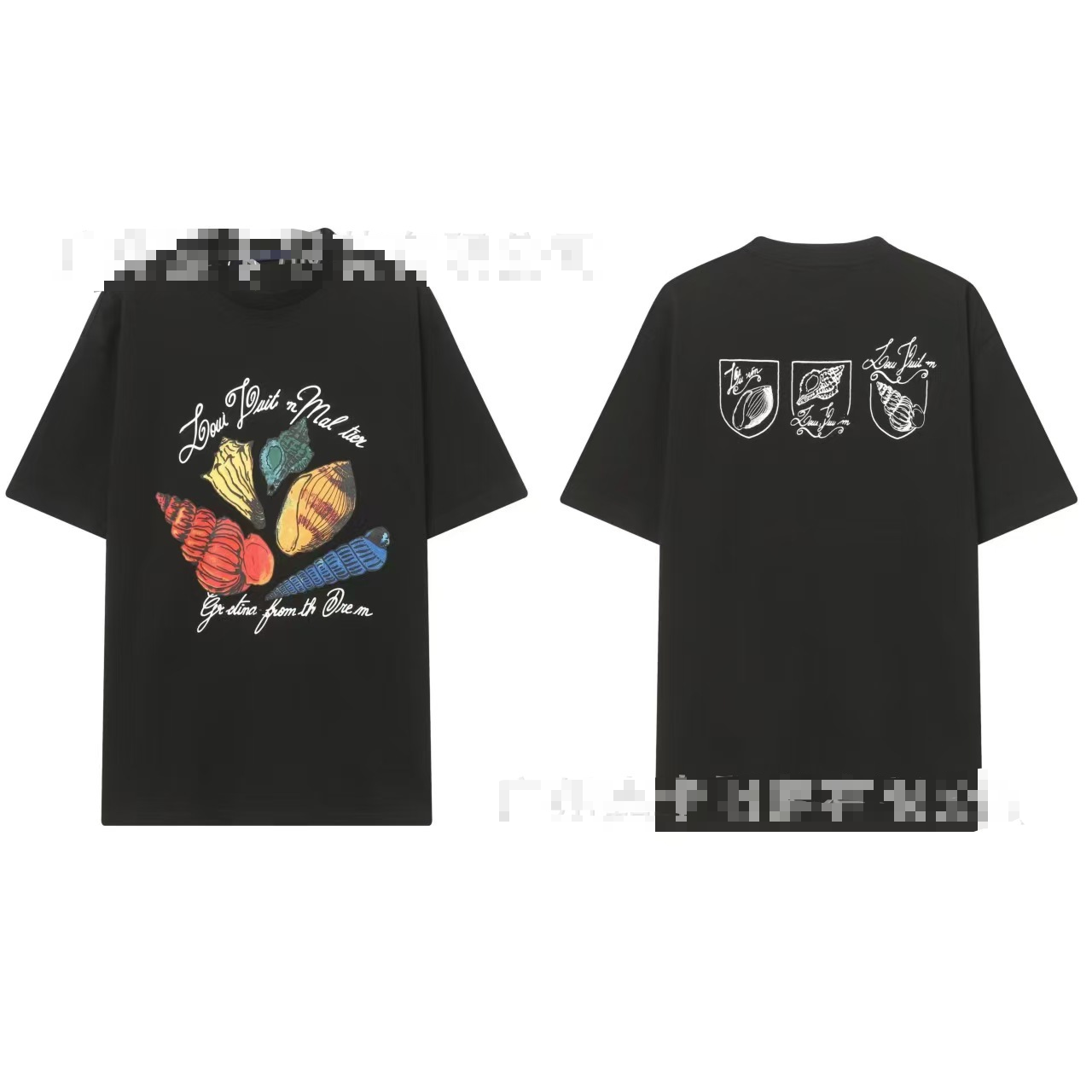Round Neck Printed Logo Short Sleeve T-Shirt