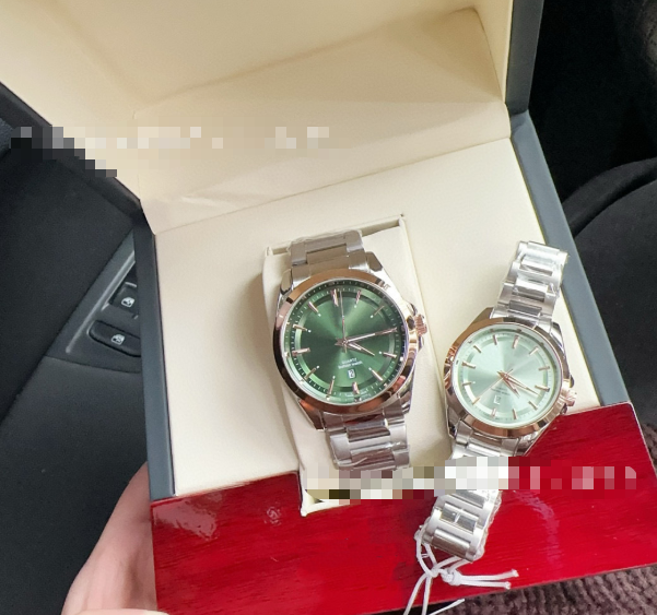 LOMGINES Fashionable Stainless Steel Couple Watch