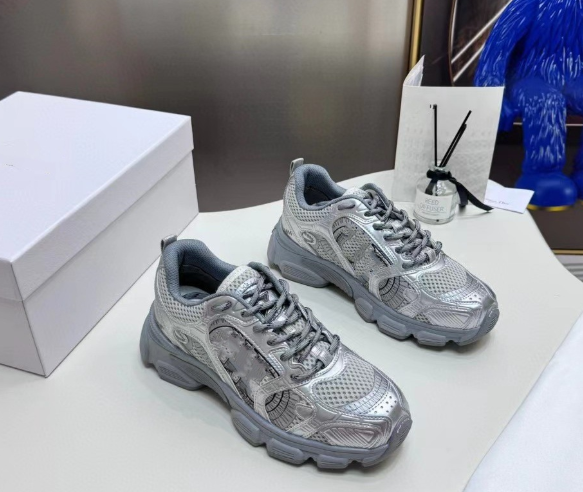 CD color matching height increasing sports shoes mesh casual fashion all-match for women