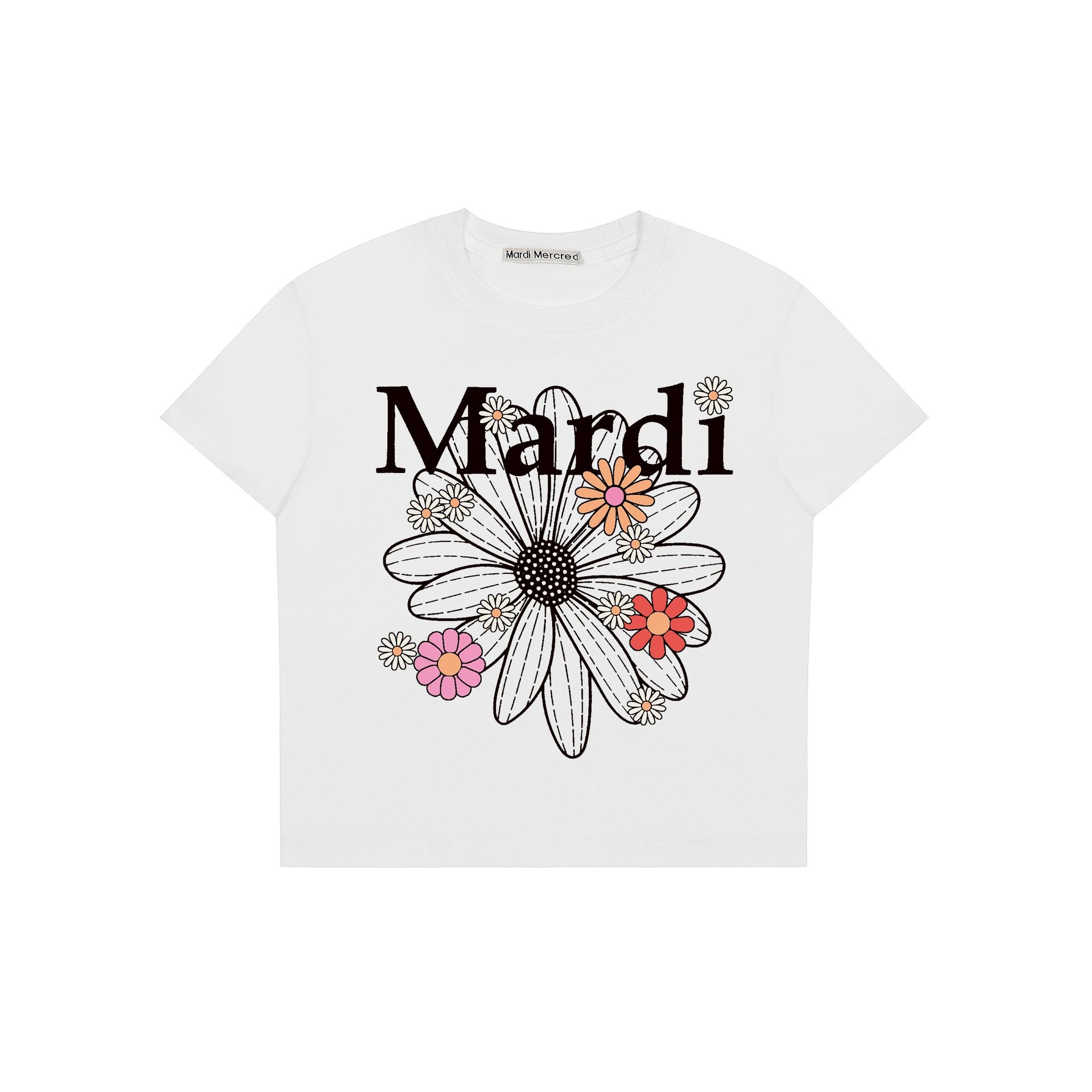 mardi Hot Girl Short Women's Daisy Print Short Sleeve