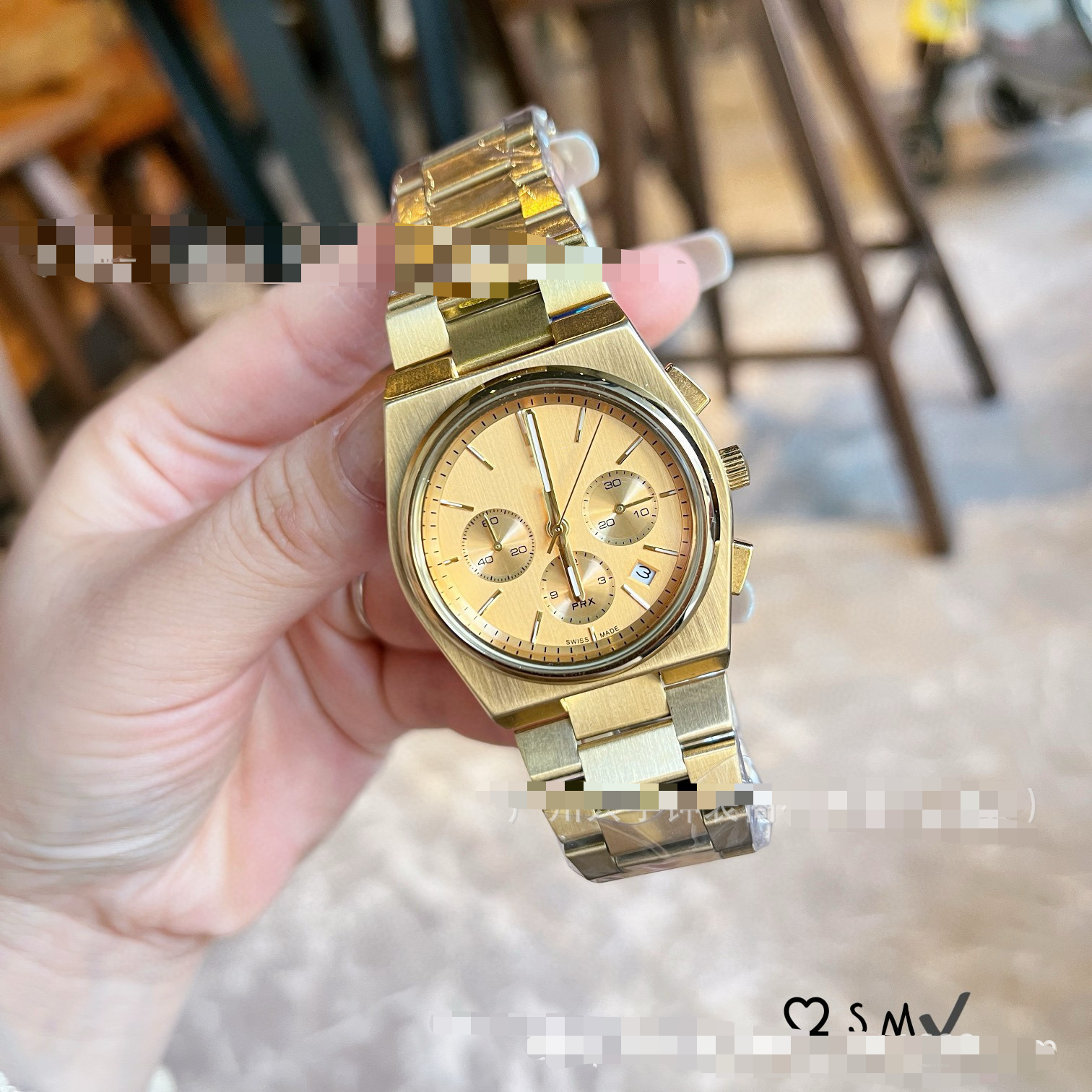 TISSOT Steel Band Series Quartz Men's Watch Calendar Six-Hand Chronograph Watch