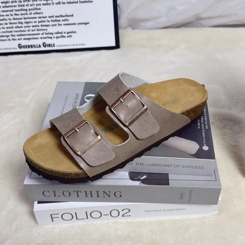 Birkenstock cork sole versatile open toe sandals for women