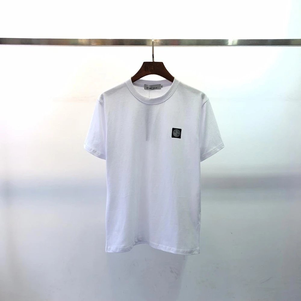 Stone Island Basic Classic Solid-Color Short-Sleeved T-Shirt