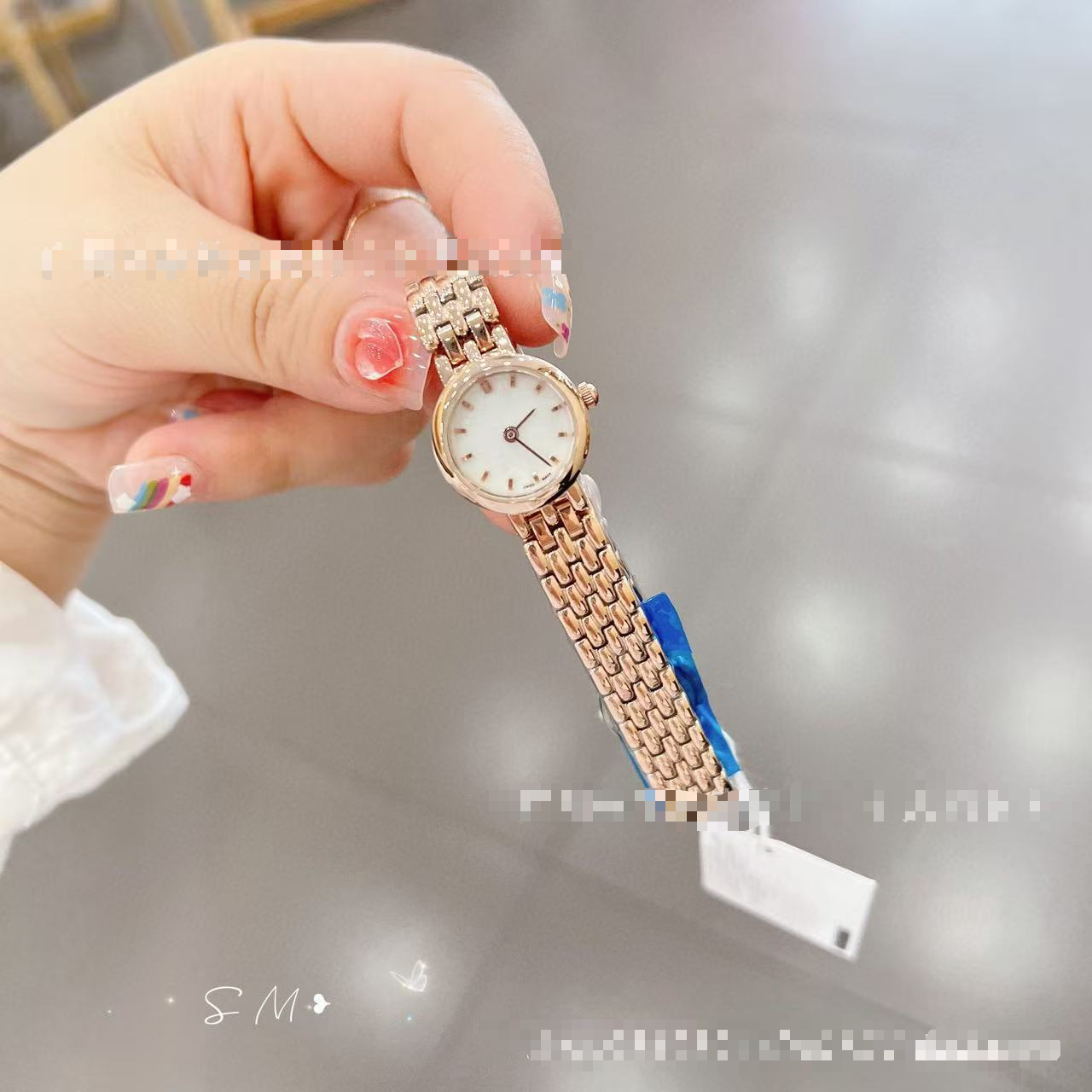 TISSOT Mother-of-pearl disc cute small stylish steel band quartz women's watch