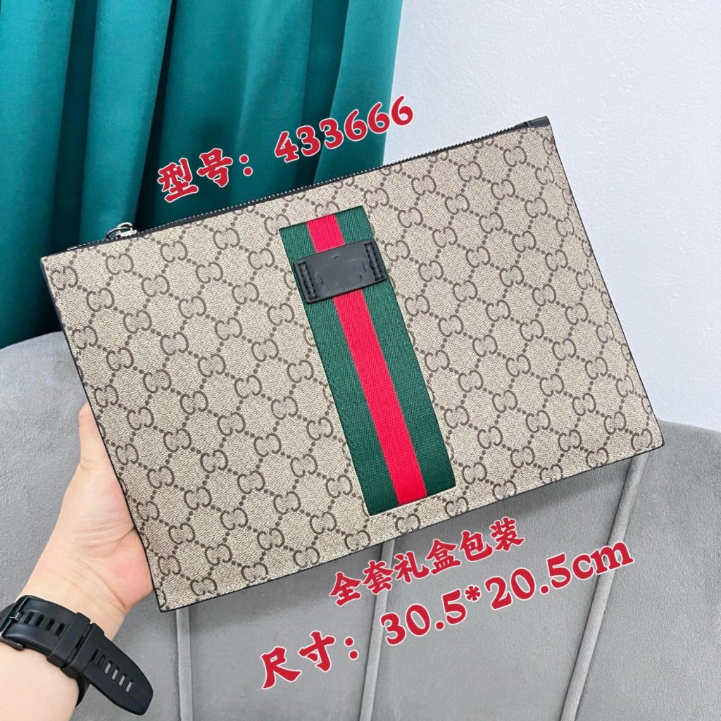 Gci Fashion clutch bag large capacity wallet men's underarm bag classic tiger head style-P4M