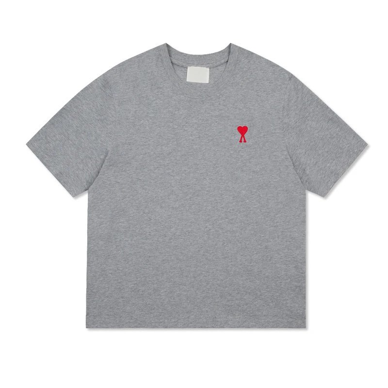 amiri Short Sleeve 25ss Small Heart Embroidery