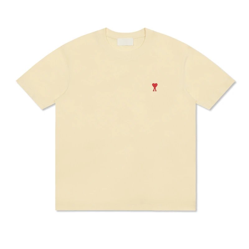 amiri Short Sleeve 25ss Small Heart Embroidery