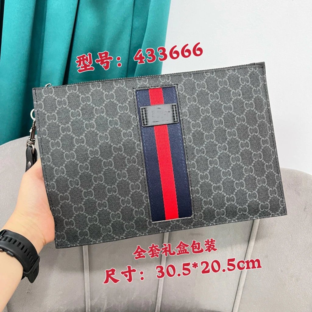 Gci Fashion clutch bag large capacity wallet men's underarm bag classic tiger head style-P4M