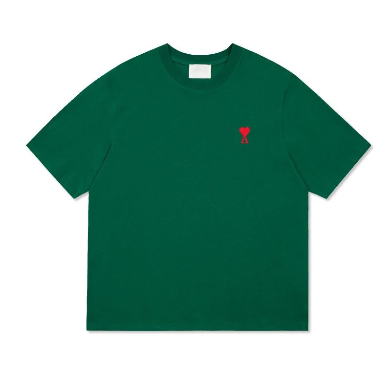 amiri Short Sleeve 25ss Small Heart Embroidery