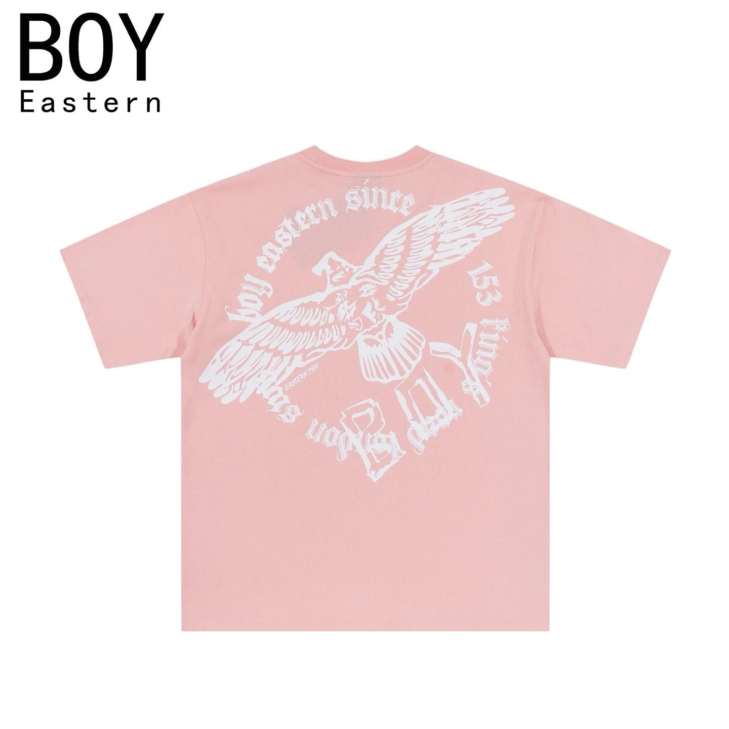 Eagle Wings Logo Black Fashion Round Neck Short Sleeve T-Shirt