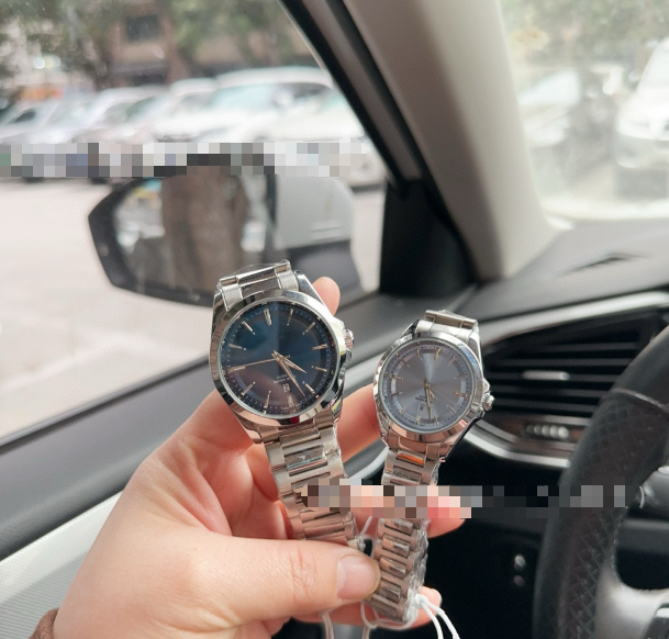 LOMGINES Fashionable Stainless Steel Couple Watch