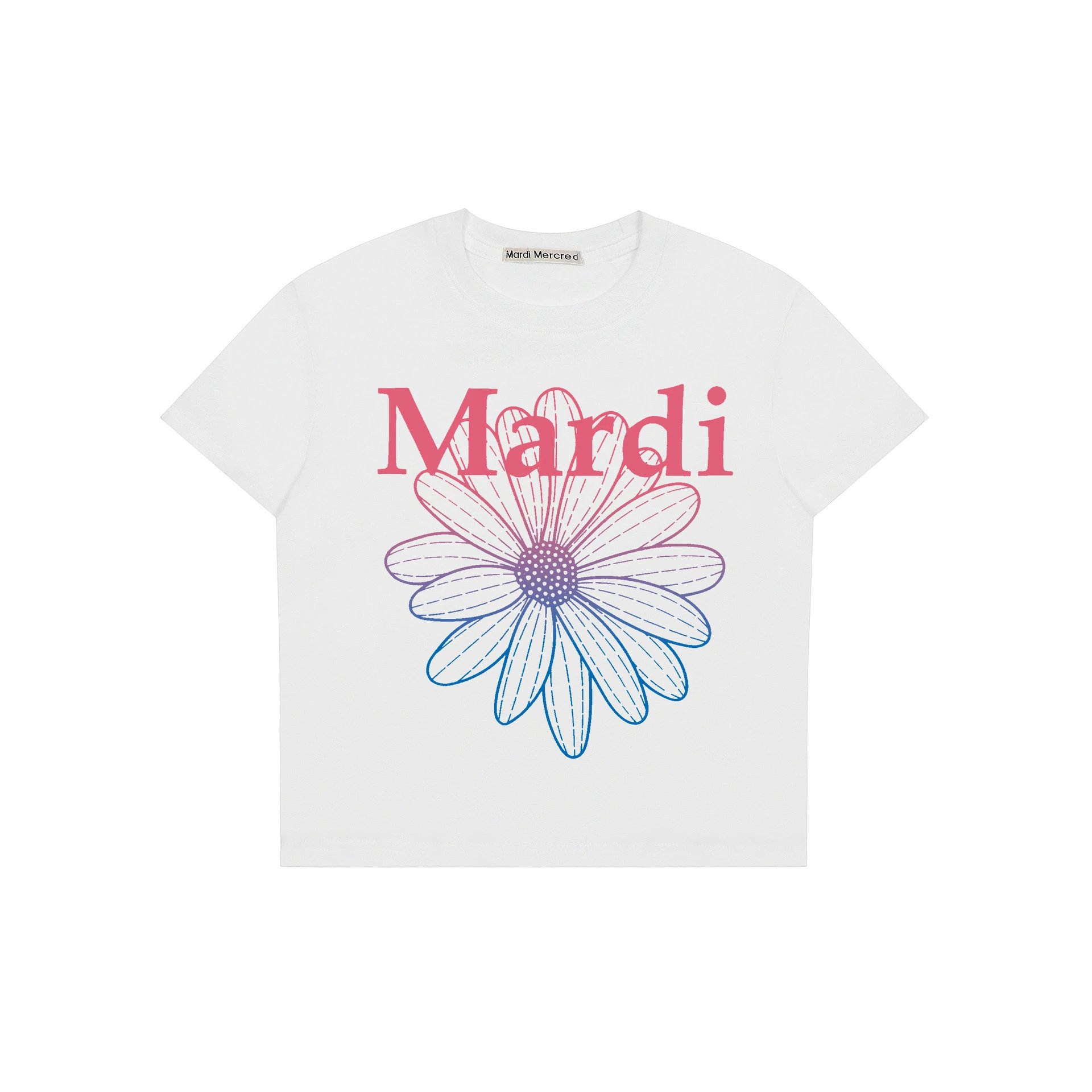 mardi Hot Girl Short Women's Daisy Print Short Sleeve