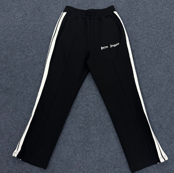 Palm Basic Black and White Striped Casual Trousers for Men and Women - High Street Sports Pants