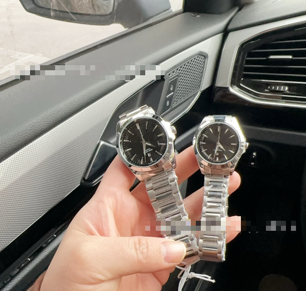 LOMGINES Fashionable Stainless Steel Couple Watch