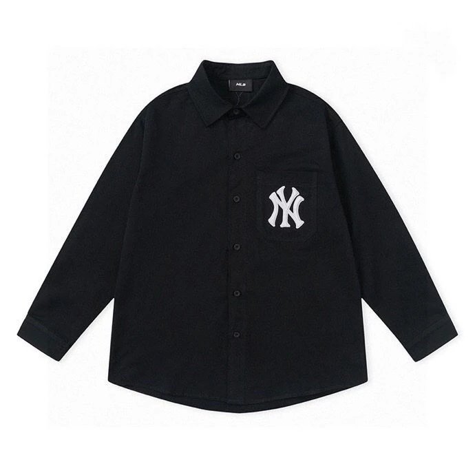 Large letter logo. 25 new button-down shirts with chest embroidery