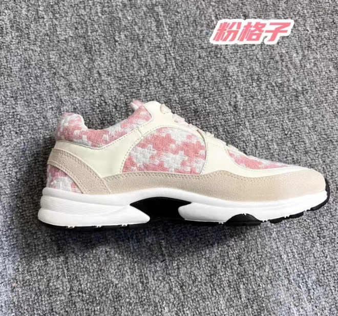 Chanel style thick-soled sports shoes,  genuine leather soft-soled casual shoes for women