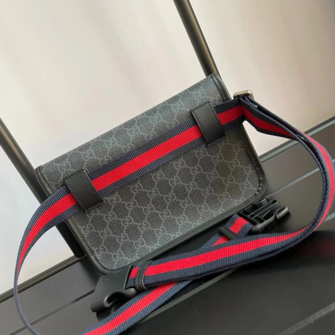 Gci Tiger head waist bag men's and women's messenger bag retro saddle bag-P4M