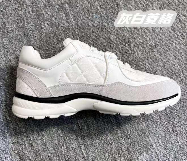 Chanel style thick-soled sports shoes,  genuine leather soft-soled casual shoes for women