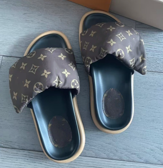 Thick-soled Velcro slippers for men and women, 2025 hot-selling L-style outdoor fashion slippers