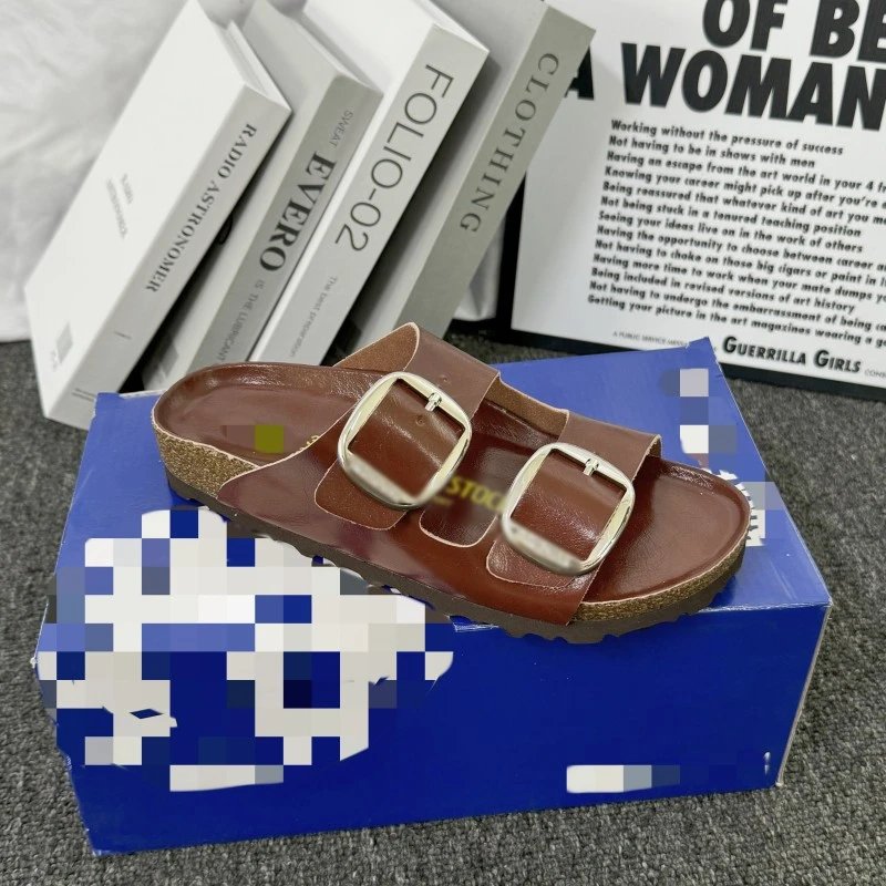 Birkenstock cork sole versatile open toe sandals for women