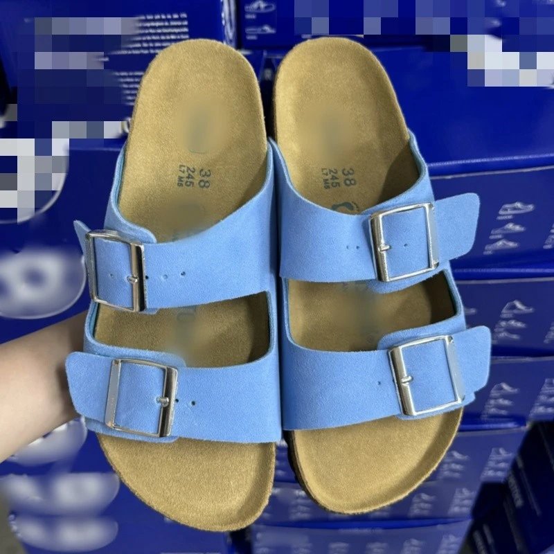 Birkenstock cork sole versatile open toe sandals for women