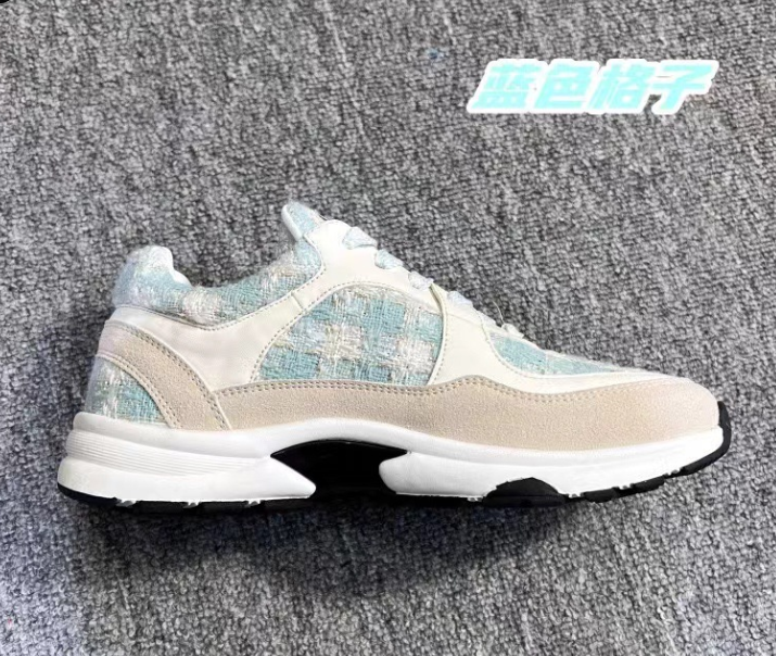 Chanel style thick-soled sports shoes,  genuine leather soft-soled casual shoes for women