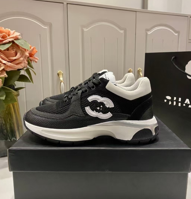 Fragrance series embroidered thick-soled silver-white dad shoes low-top sports shoes for women