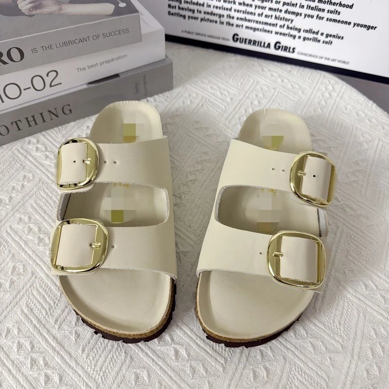 Birkenstock cork sole versatile open toe sandals for women
