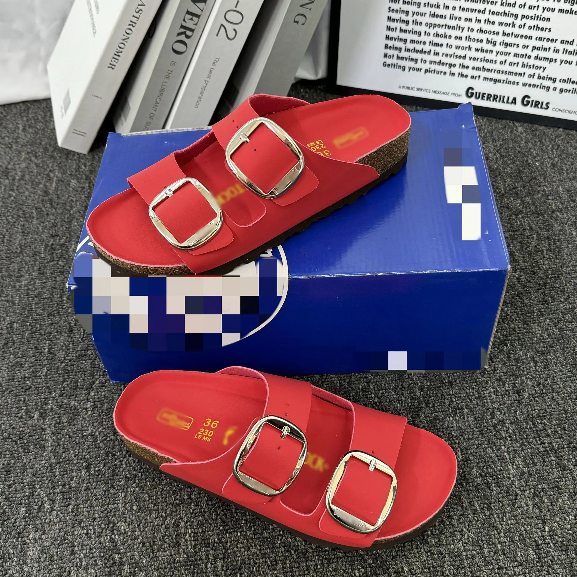 Birkenstock cork sole versatile open toe sandals for women