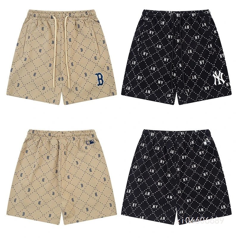 Spring and Summer All-over Monogram Shorts, Casual and Loose