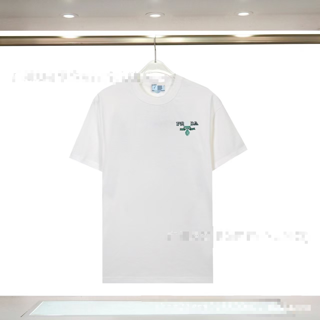PRA Short Sleeve Top with Front and Back Letter Prints, Unisex, In Stock, Loose T-Shirt