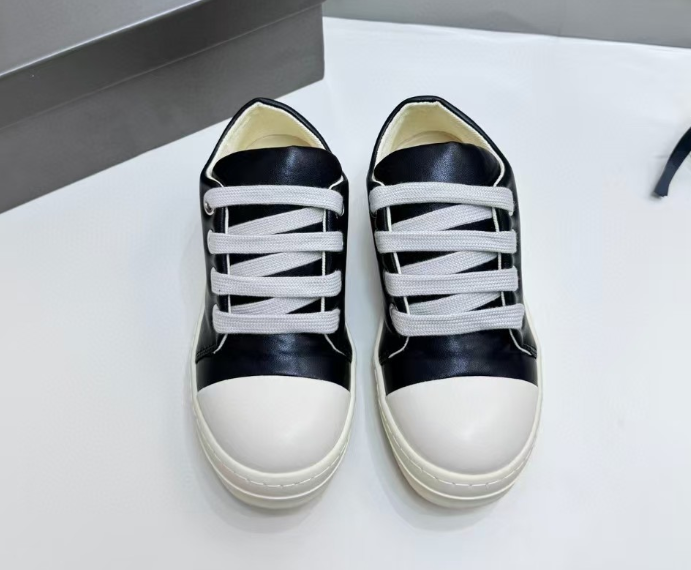 High-top canvas shoes genuine leather casual sports thick-soled lace-up sneakers trendy shoes