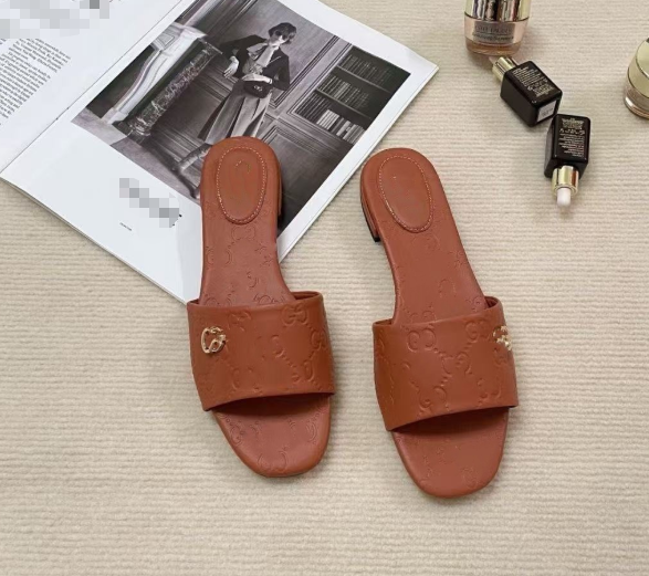 G home flat embossed flip flops skateboard casual wear classic beach skateboard women's shoes