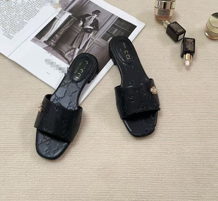 G home flat embossed flip flops skateboard casual wear classic beach skateboard women's shoes