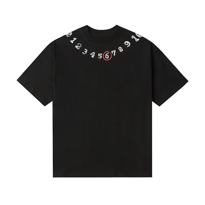 MM6 Margiela Digital Print Pure Cotton High-Quality Men's T-Shirt