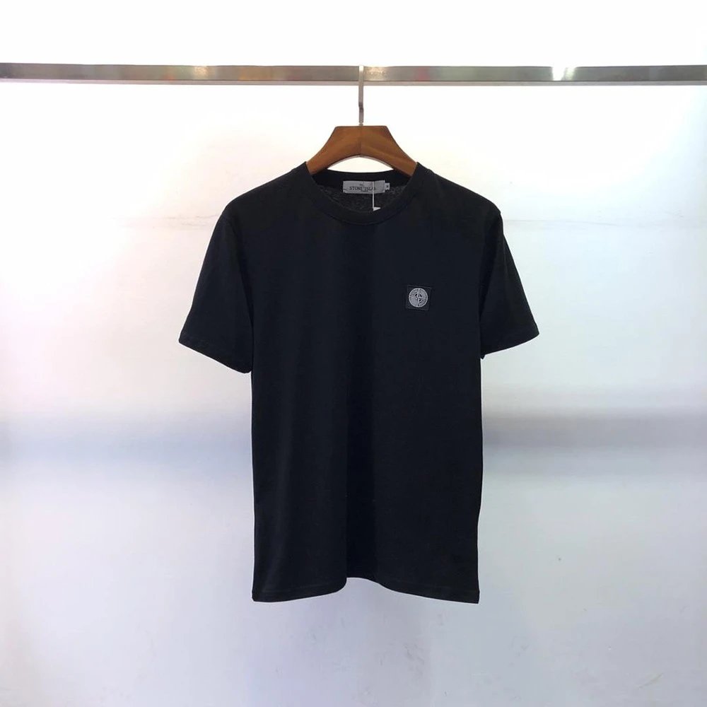 Stone Island Basic Classic Solid-Color Short-Sleeved T-Shirt