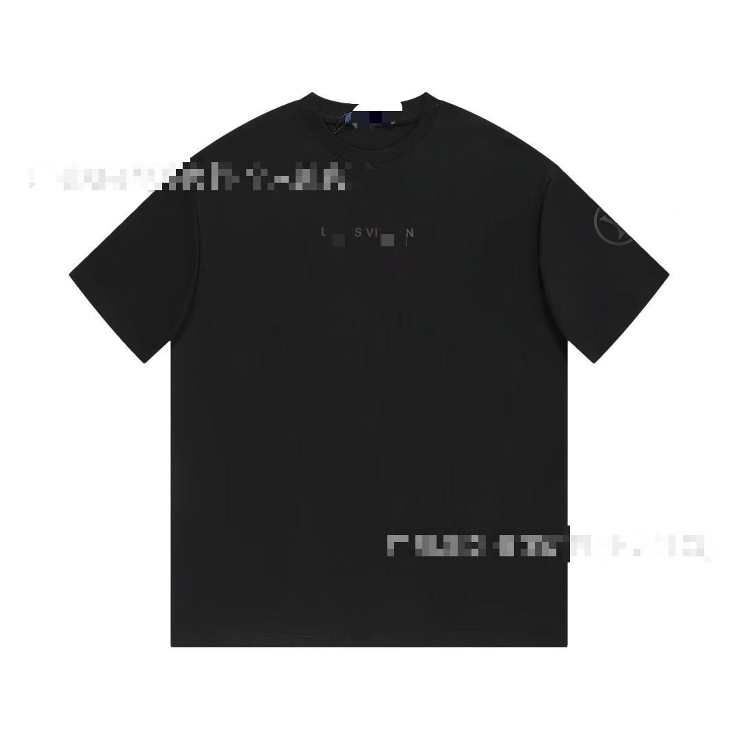 L Printed Letter Short-Sleeve Classic Style Round-Neck T-Shirt of Fashionable Brand for Foreign Trad