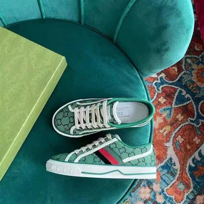 High-end G 1977 retro canvas shoes, old flower color matching sneakers, casual shoes