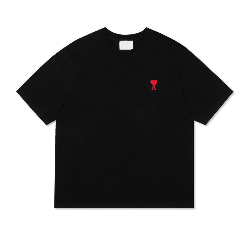 amiri Short Sleeve 25ss Small Heart Embroidery