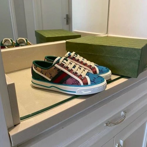 High-end G 1977 retro canvas shoes, old flower color matching sneakers, casual shoes