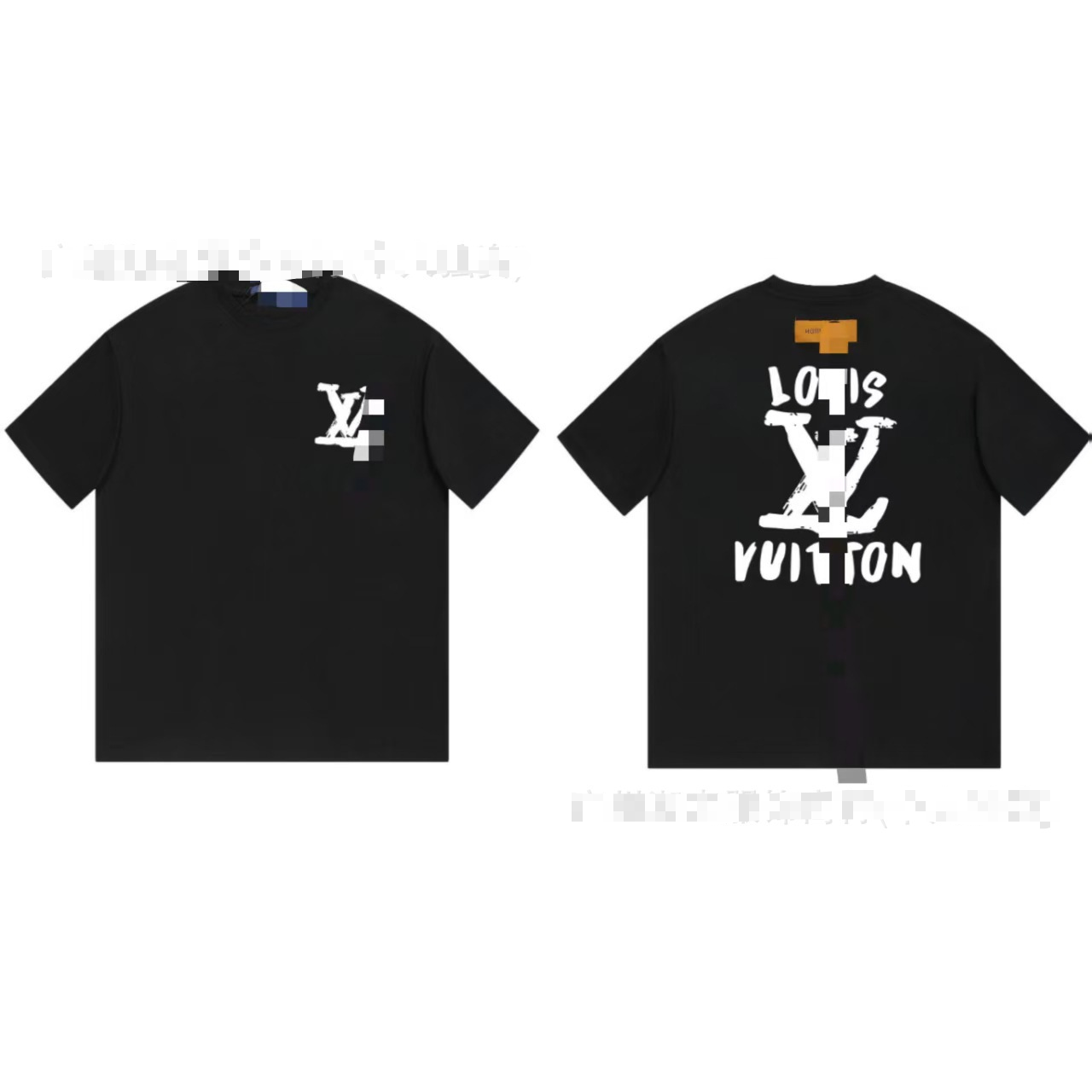 L Printed Letter Short-Sleeve Classic Style Round-Neck T-Shirt of Fashionable Brand for Foreign Trad
