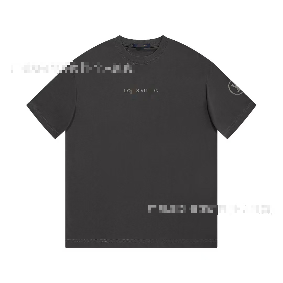 L Printed Letter Short-Sleeve Classic Style Round-Neck T-Shirt of Fashionable Brand for Foreign Trad