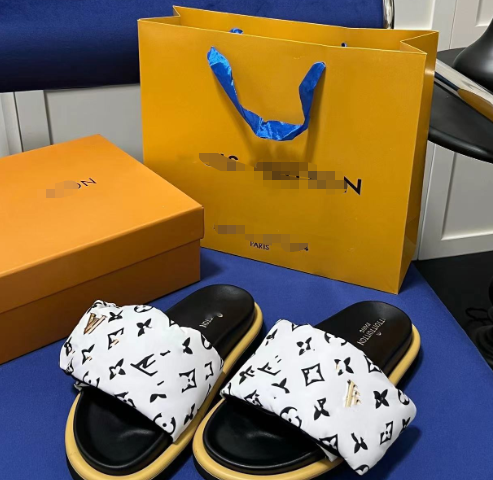 Thick-soled Velcro slippers for men and women, 2025 hot-selling L-style outdoor fashion slippers