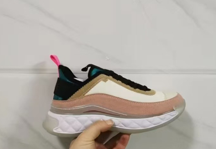 Small retro sports dad shoes simple thick bottom round toe lace-up sports shoes for women