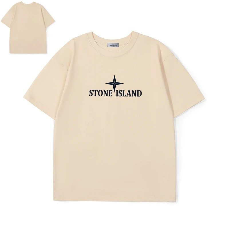 Printed crew neck casual breathable pure cotton women's and men's short-sleeved T-shirts-P4M