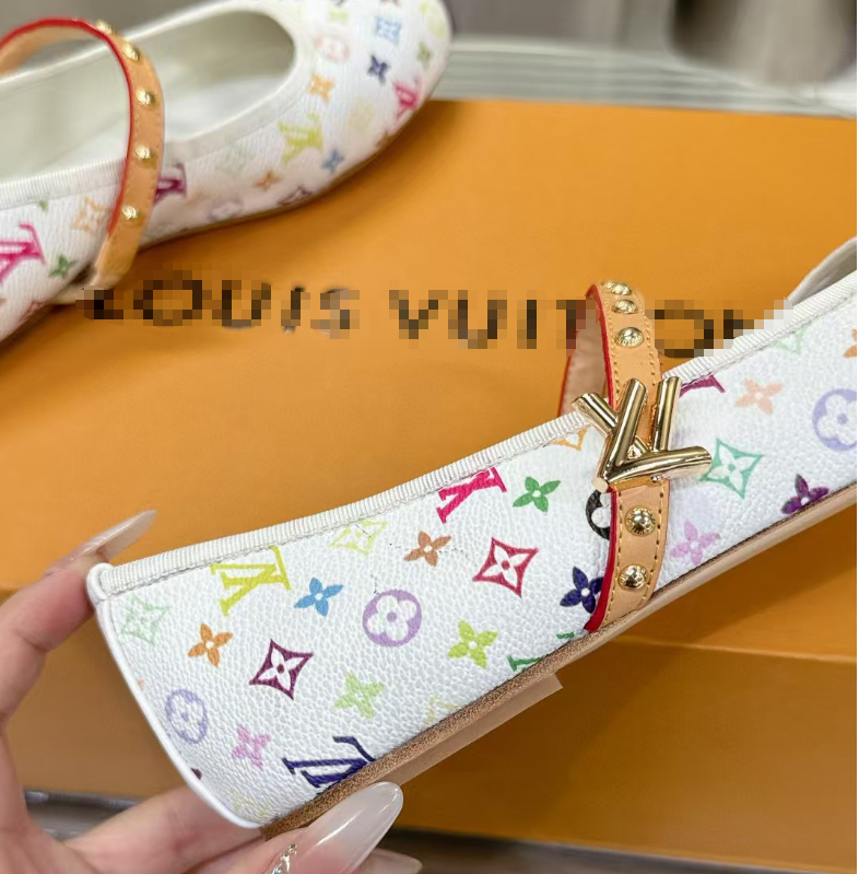 Foreign trade denim slippers color matching sandals one-strap open toe print French style