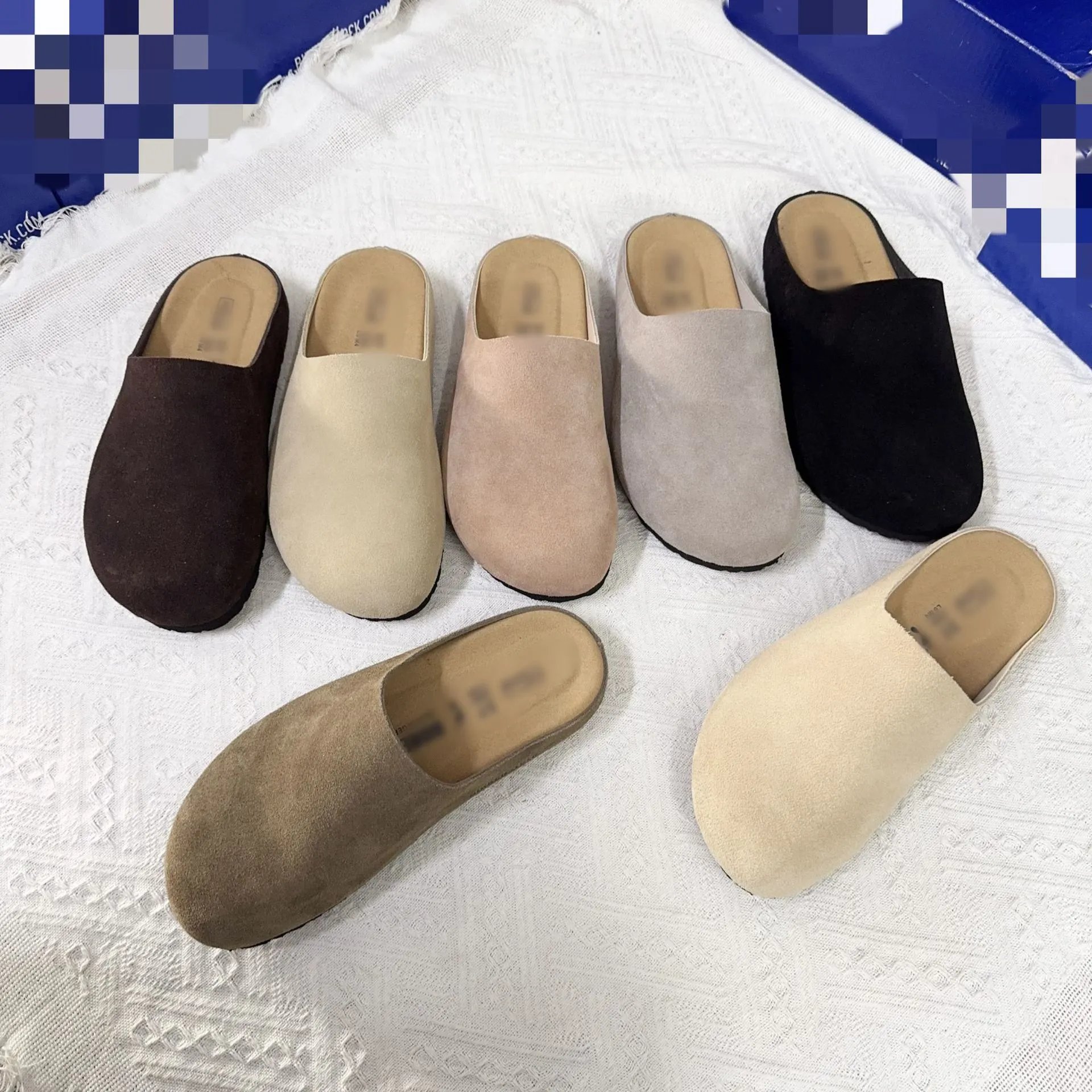 Birkenstock women's smooth leather platform slippers with cork lining