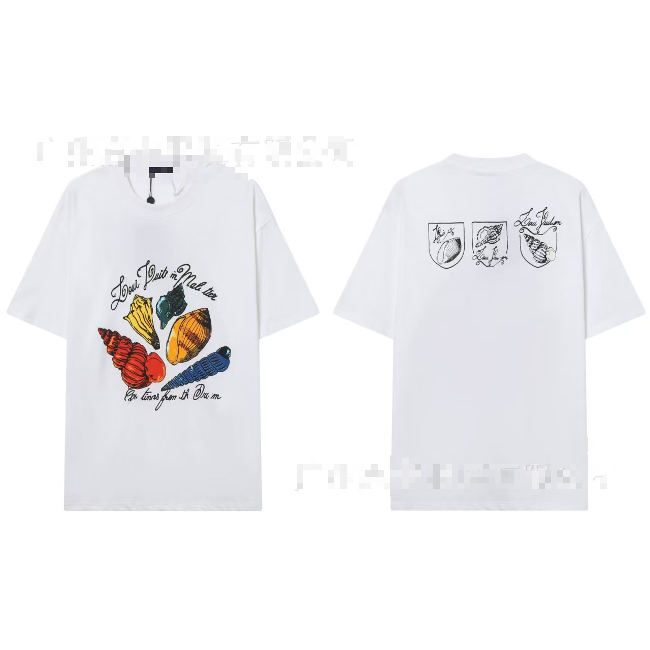 Round Neck Printed Logo Short Sleeve T-Shirt