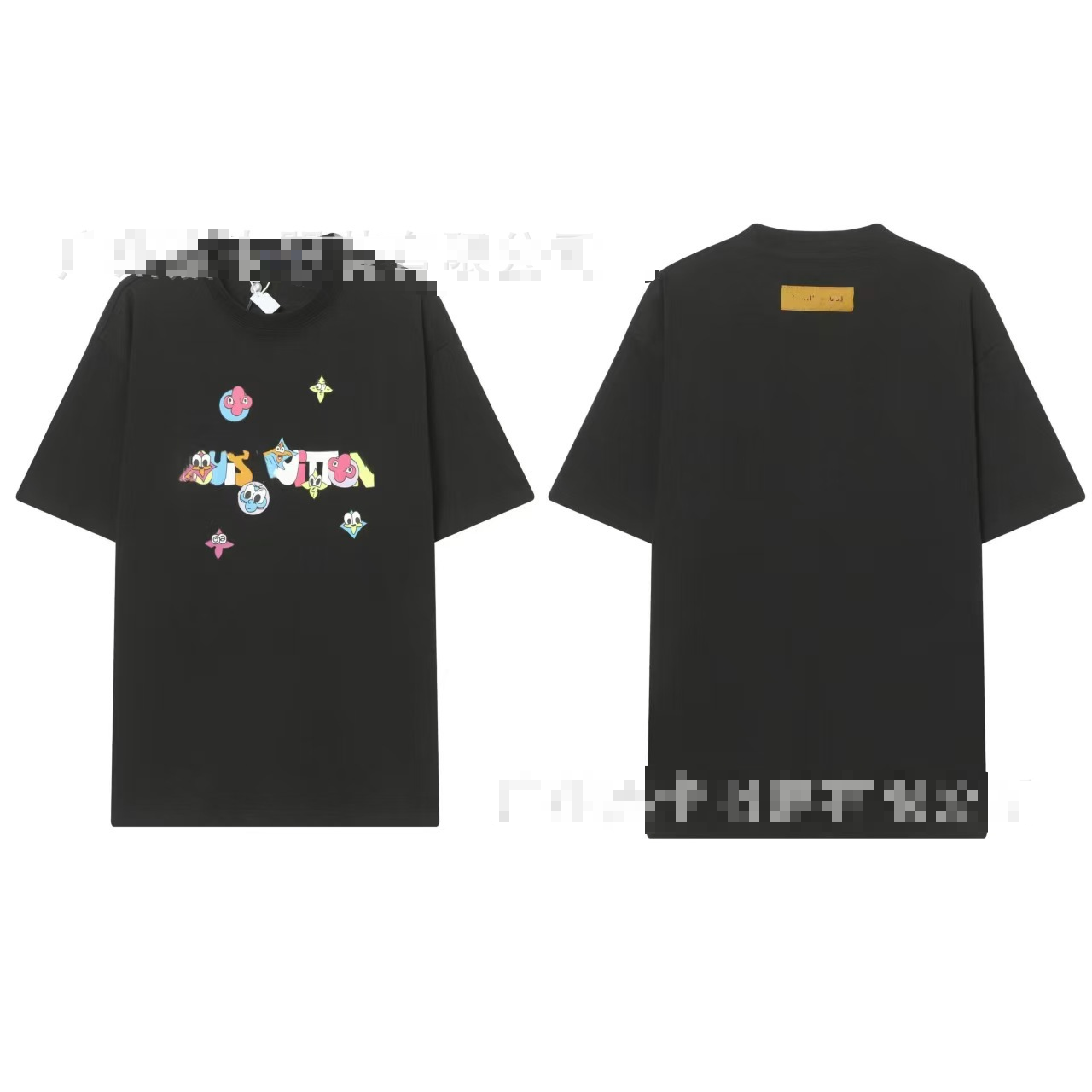 Round Neck Printed Logo Short Sleeve T-Shirt