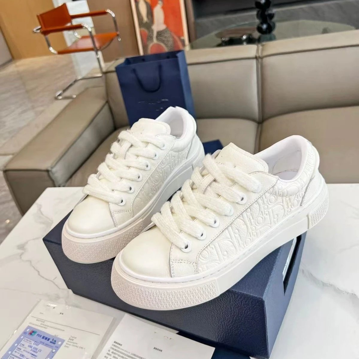 High version D home B33 printing sports fashionable low-top splicing versatile casual shoes